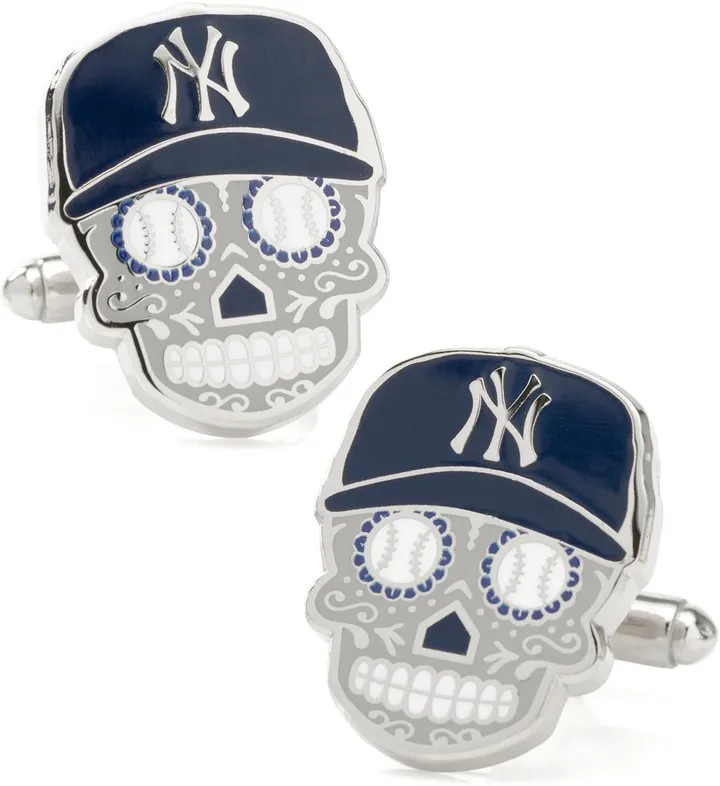 New York Yankees Sugar Skull Cuff Links