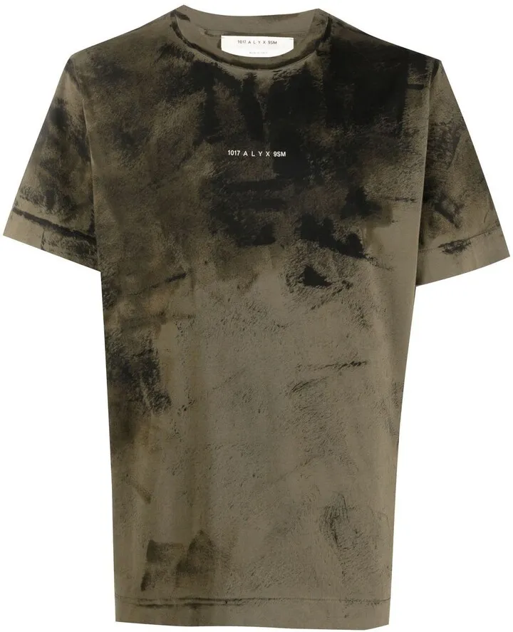 tie-dye logo print T-shirt
