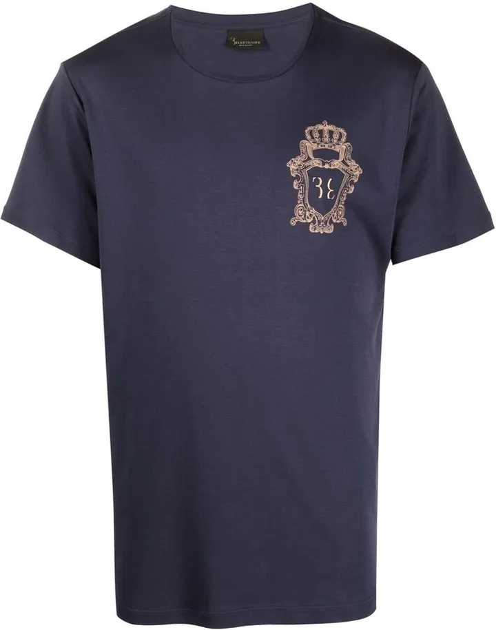 embroidered-logo detail T-shirt