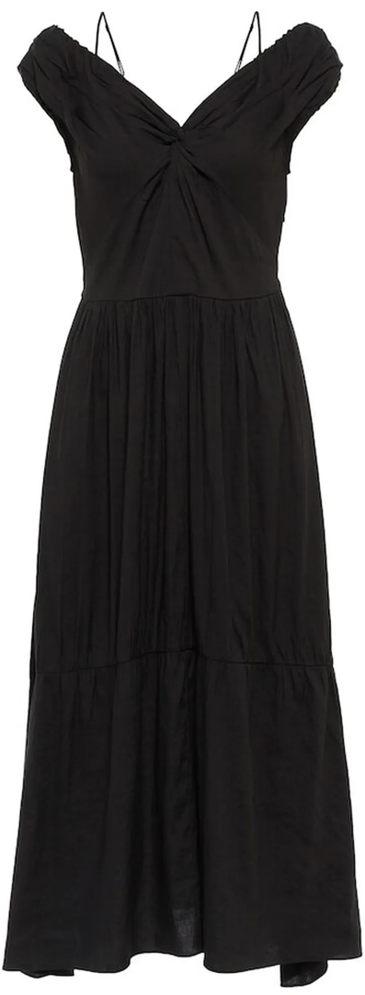 Off-shoulder midi dress