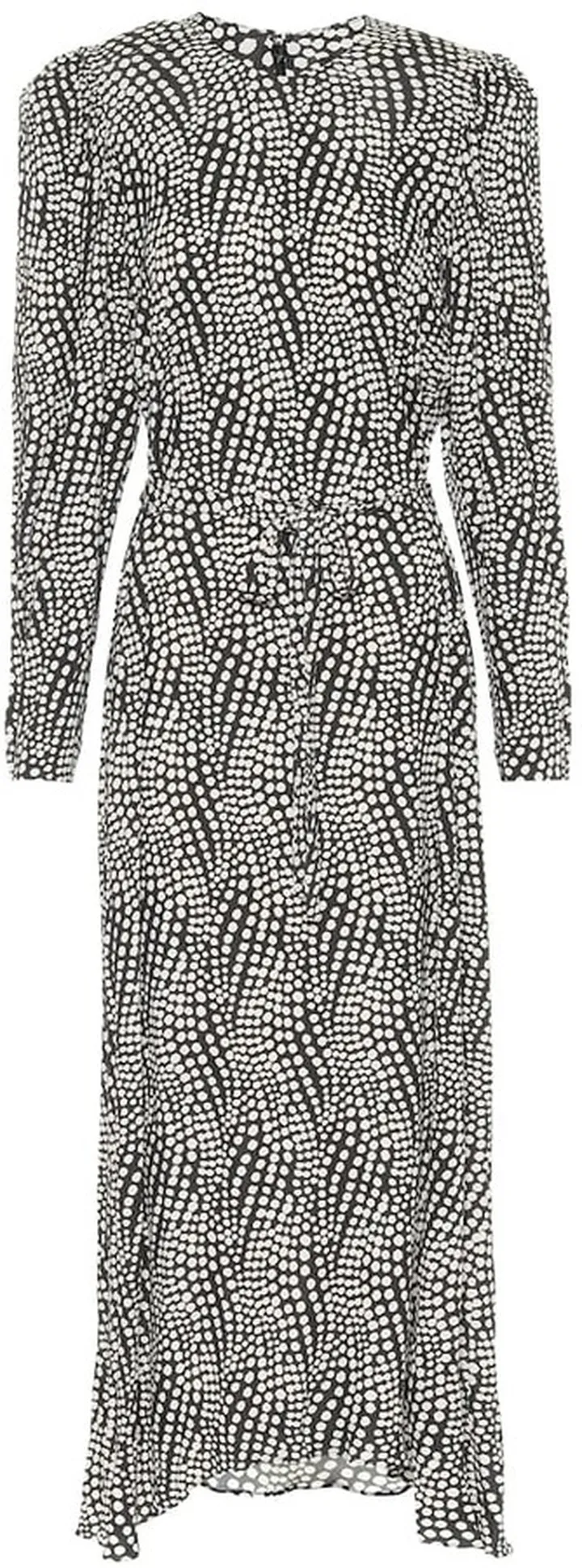 Telenda polka-dot midi dress