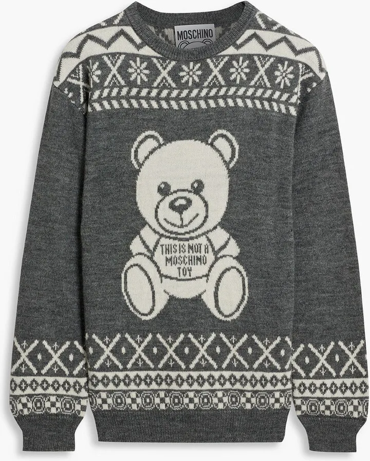 Fair Isle jacquard-knit sweater
