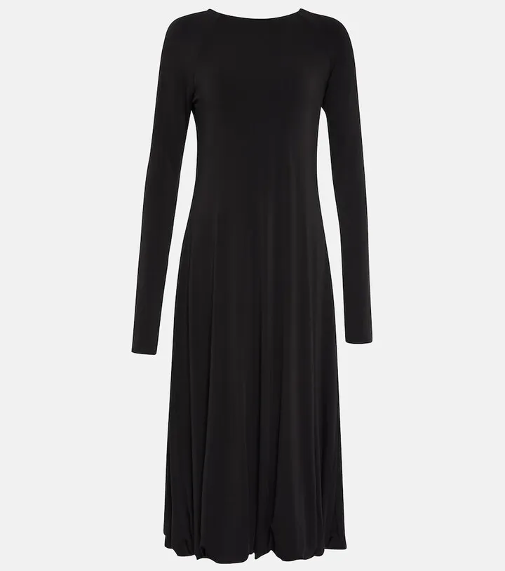 Jersey midi dress