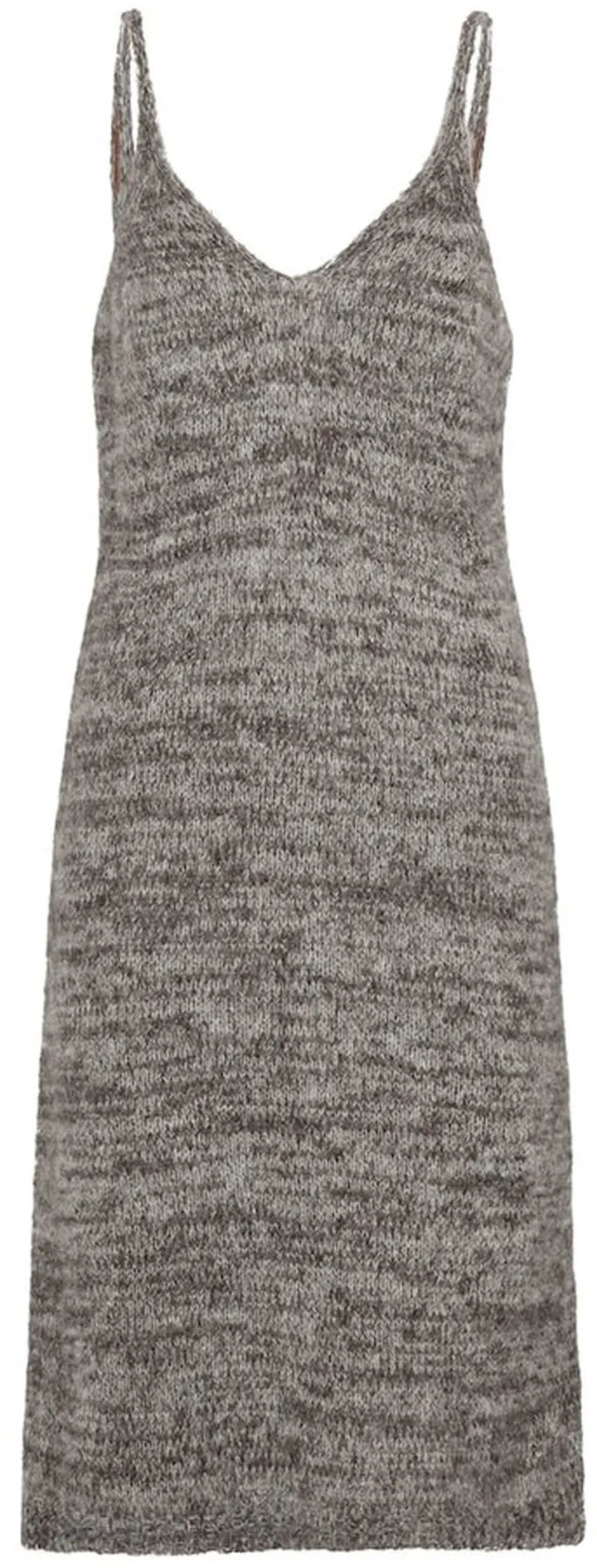 Alpaca-blend knit slip dress