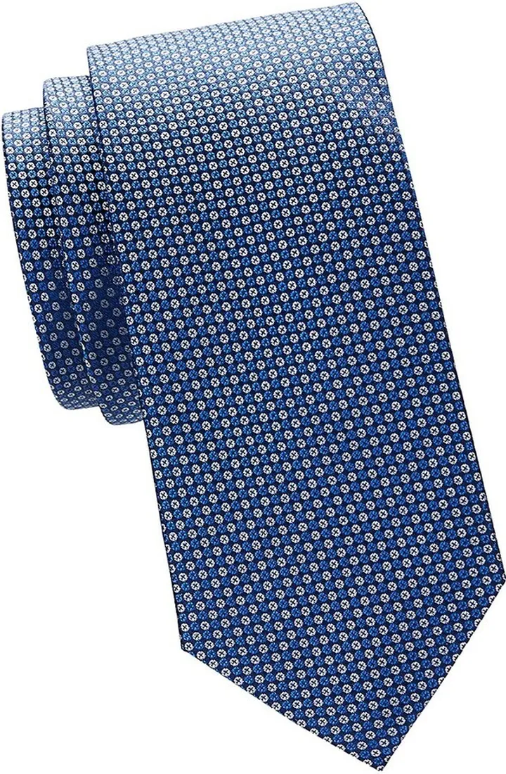 Geometric Silk Tie