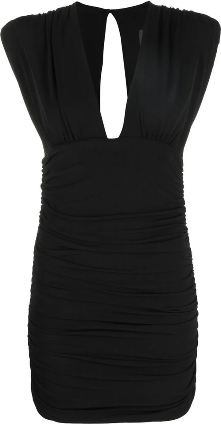 V-neck sleeveless mini dress