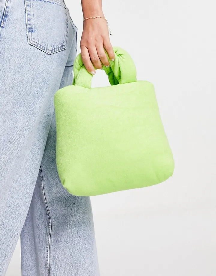 Topshop Gigi terrycloth grab bag
