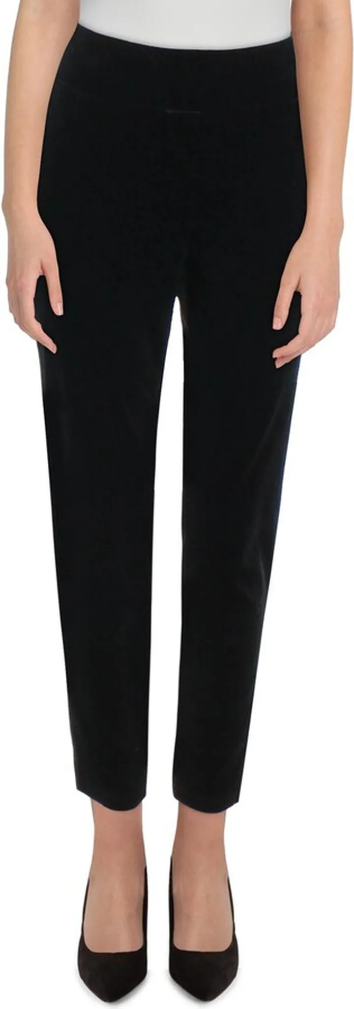 Womens Velvet Pull On Straight Leg Pants