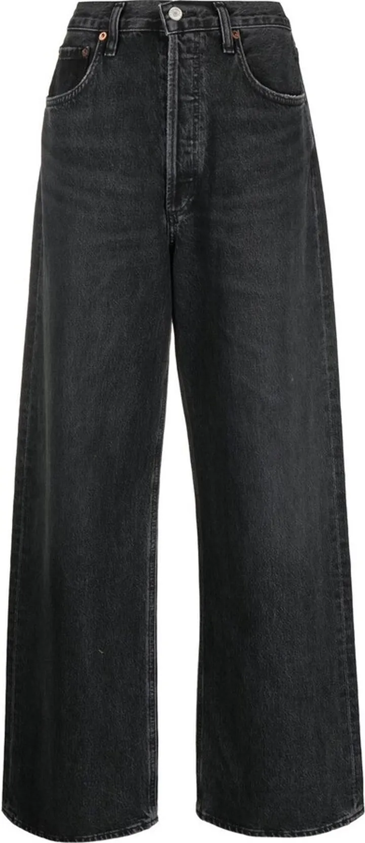 Wide-Leg Denim Jeans