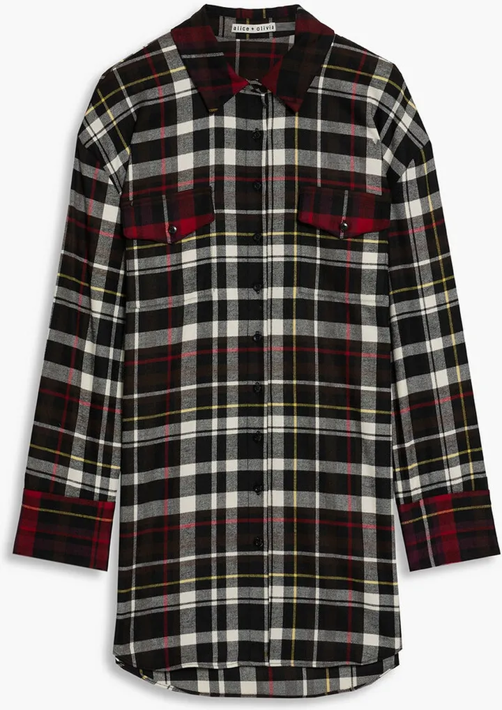Dimitra checked flannel shirt