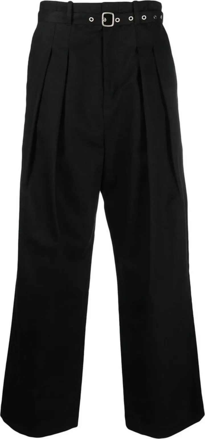 Wide-Leg Tailored Trousers