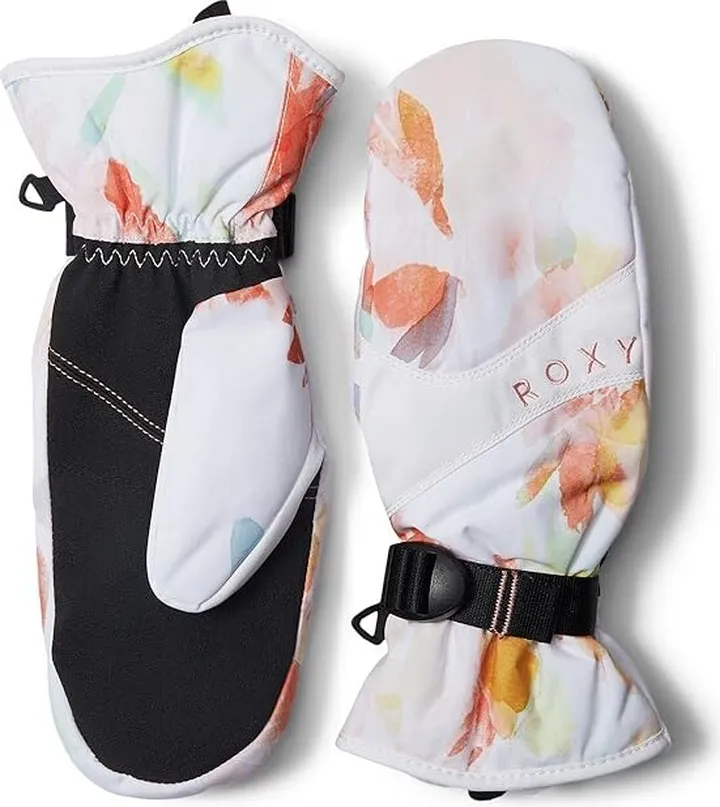 Roxy Jetty Mittens (Bright White Tenderness) Extreme Cold Weather Gloves