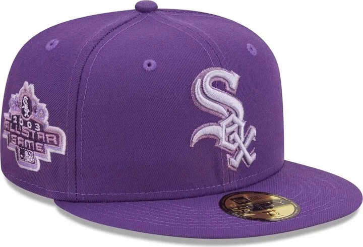 Men's New Era Purple Chicago White Sox Lavender Undervisor 59FIFTY Fitted Hat