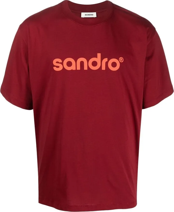 logo-print organic cotton T-shirt