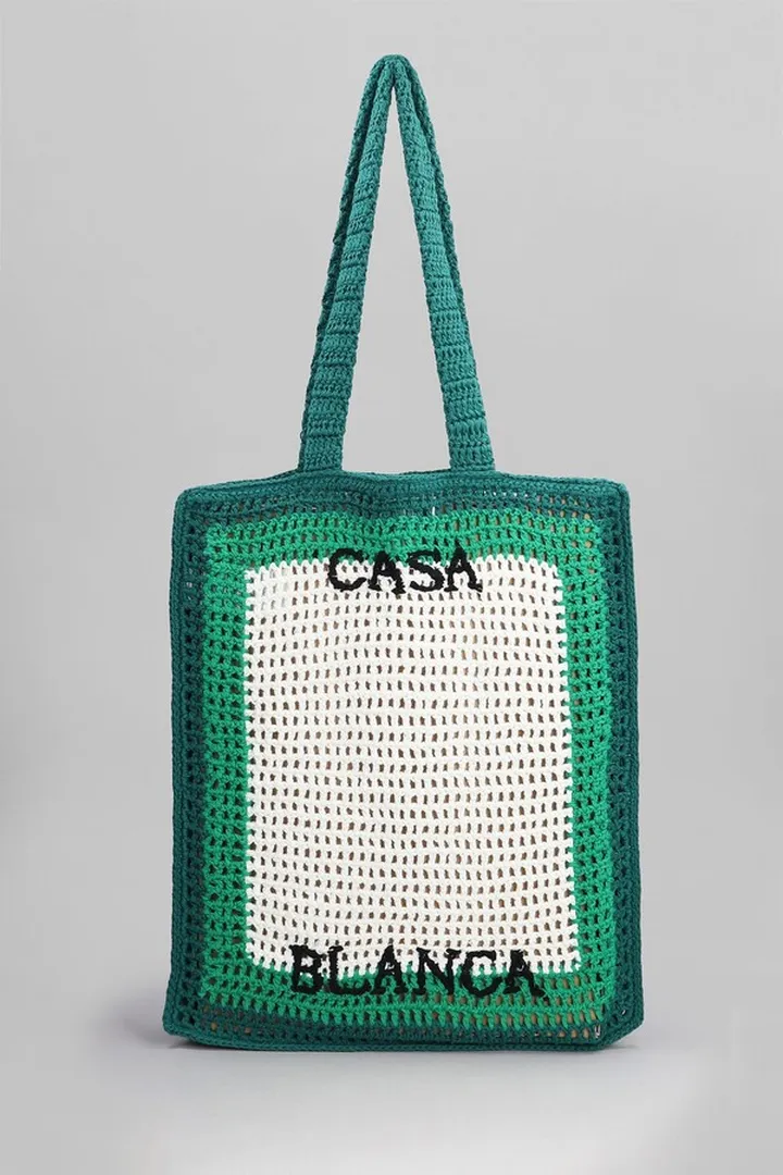 Tote In White Cotton