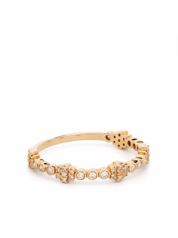 18kt rose gold Accumulation diamond ring
