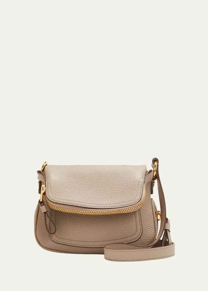 Jennifer Mini Grain Leather Crossbody Bag