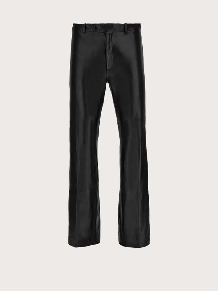 Ferragamo Men Nappa tailored trouser Black