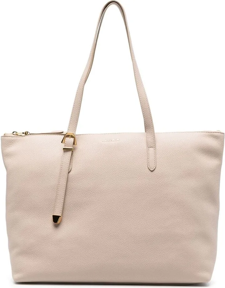 Grained Leather Shoulder Bag