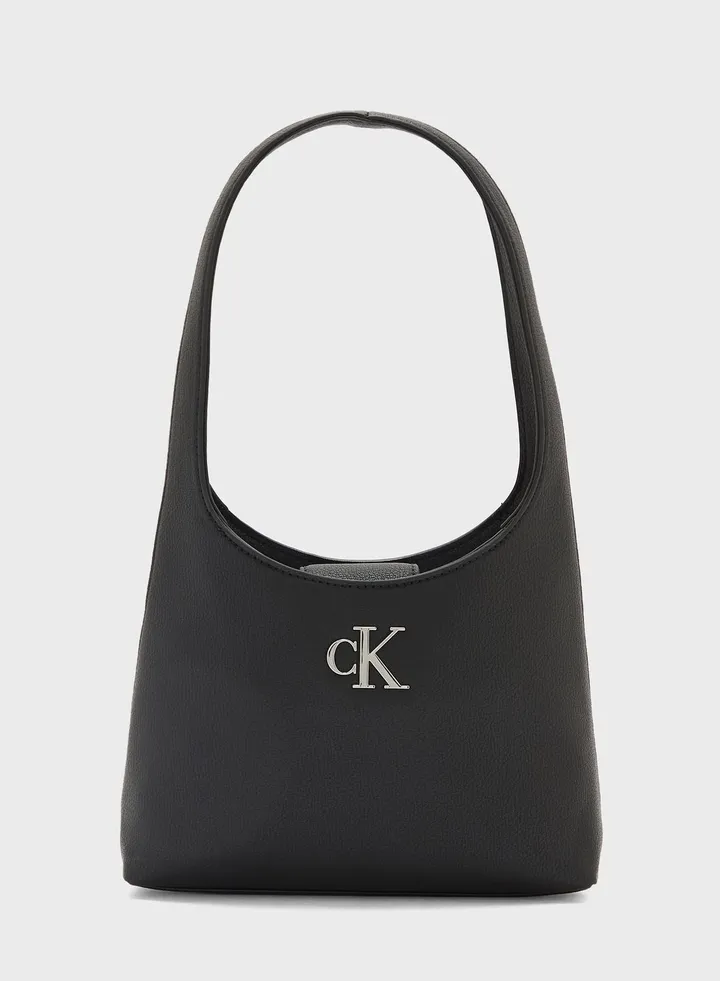 Minimal Monogram Shoulder Bag