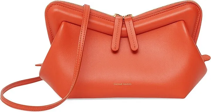Mini M Frame Leather Crossbody Bag