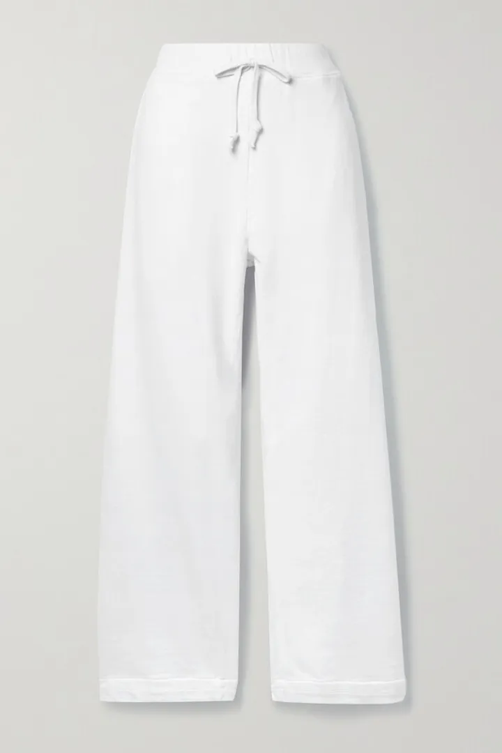 Year of Ours - Cotton-jersey Track Pants - White