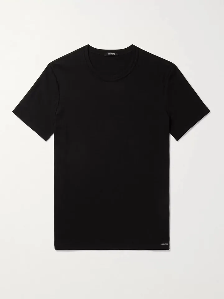 Slim-Fit Stretch-Cotton Jersey T-Shirt