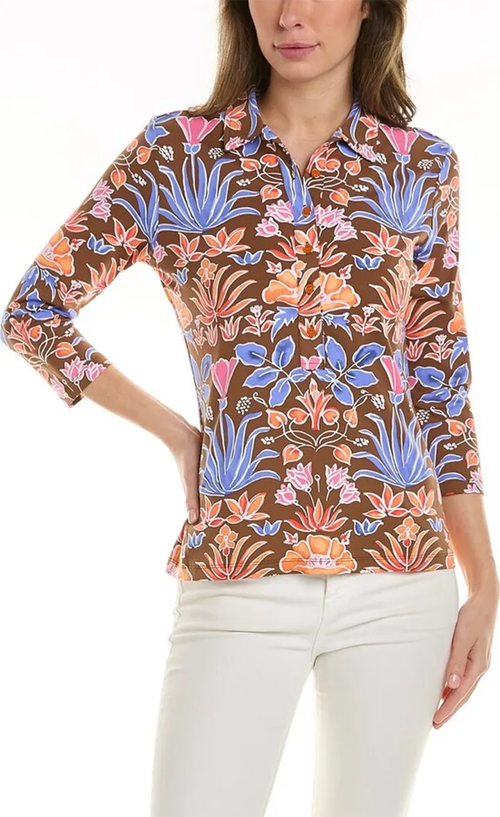 J.McLaughlin Catalina Cloth Court Polo Shirt