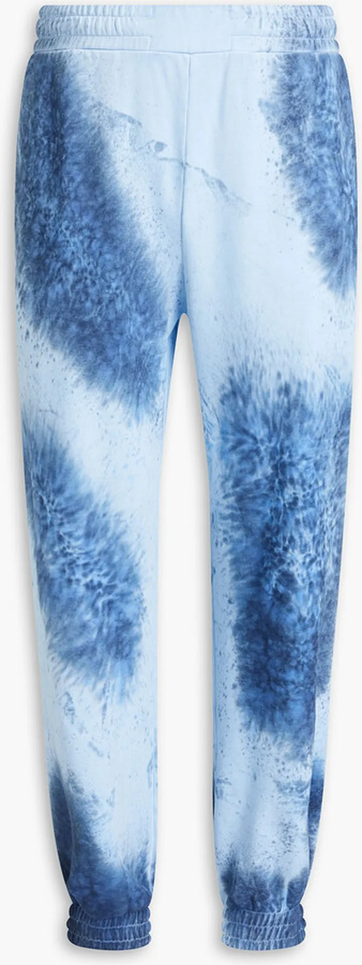 Tie-dyed French cotton-terry sweatpants