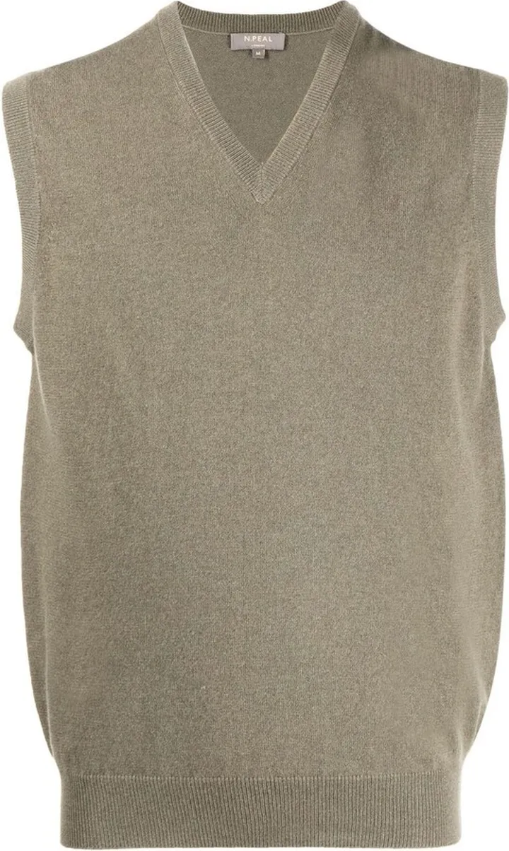 Sleeveless Organic-Cotton Sweater Vest