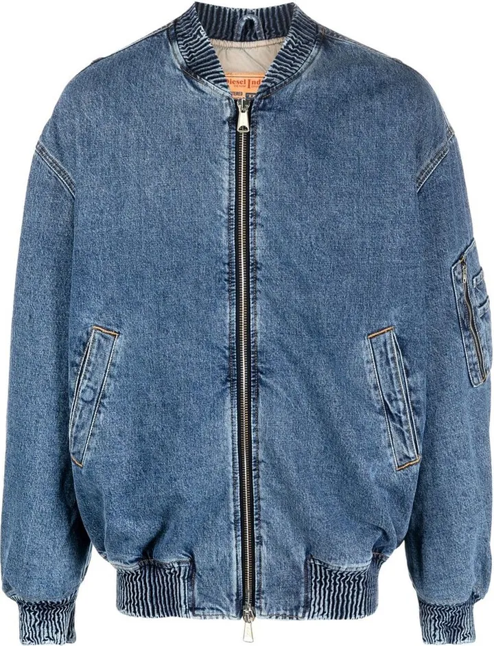 Zip-Fastening Denim Jacket