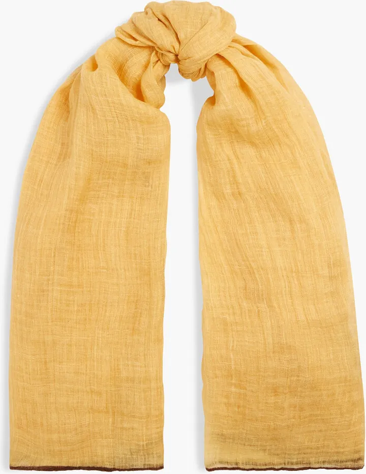 Linen-gauze scarf