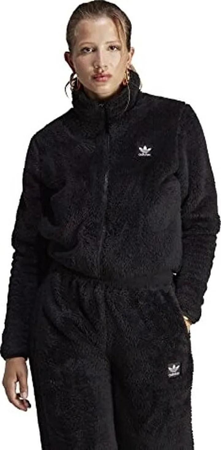 adidas Women's Essentials Fluffy Teddy Slim Zip Top