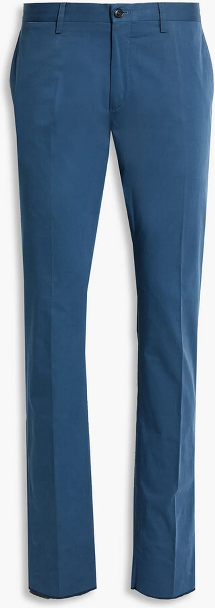 Tapered stretch-cotton twill pants
