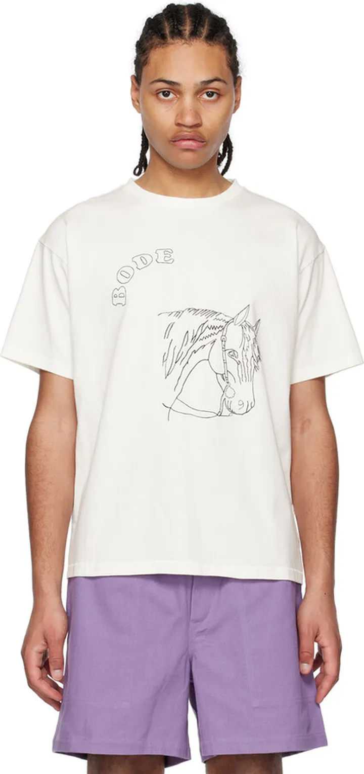 Bode White Pony T-Shirt