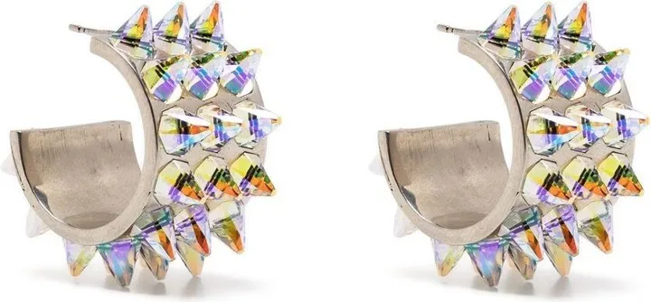 Karma spiked hoop earrings