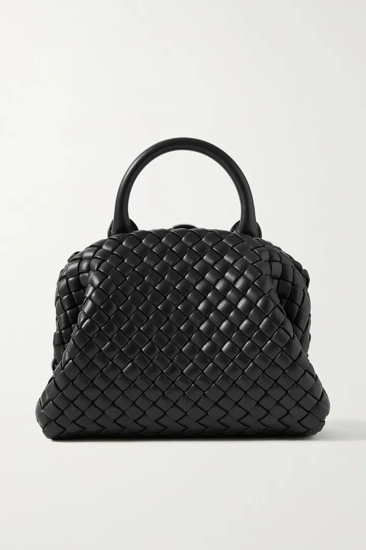 Bottega Veneta - Handle Mini Intrecciato Leather Tote - Black