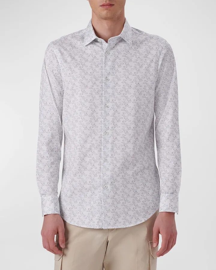 Men's OoohCotton Tech Abstract Sport Shirt