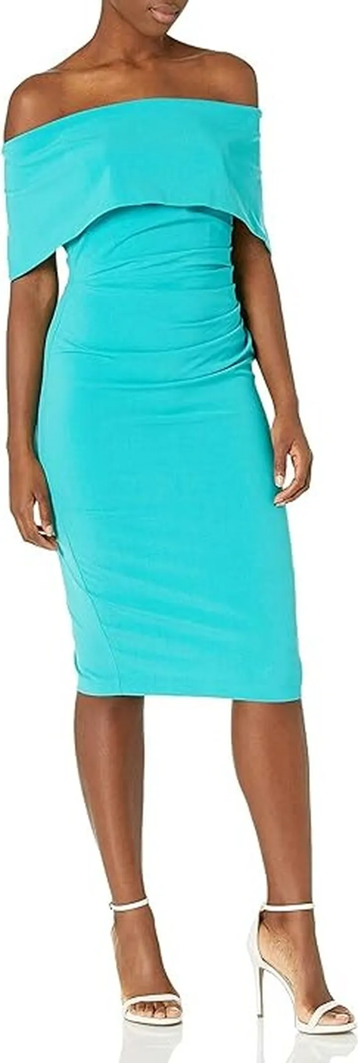 Vince Camuto Women's Off The Shoulder Sheath Dress (Transparent) Women's Dress