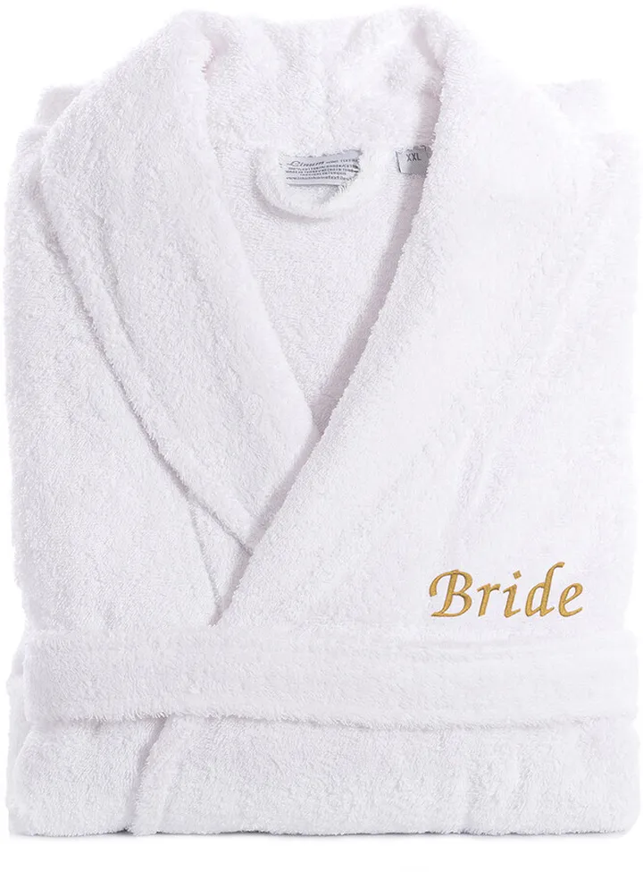 Linum Home Textiles Bride Terry Cloth Bathrobe