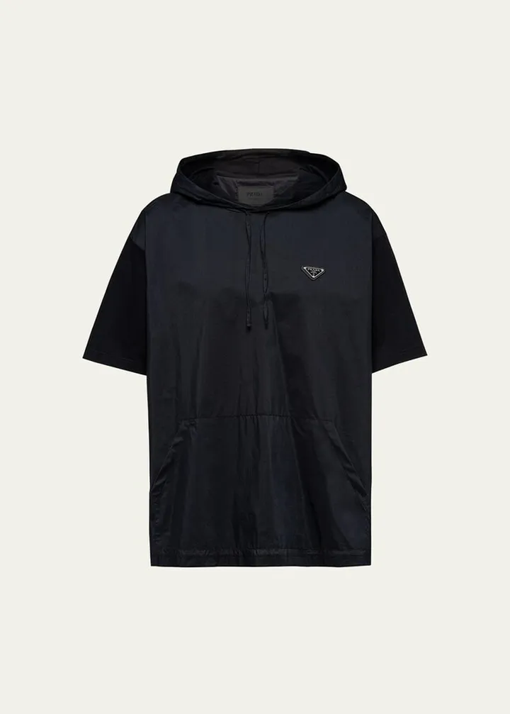 Men's Hybrid Hooded T-Shirt