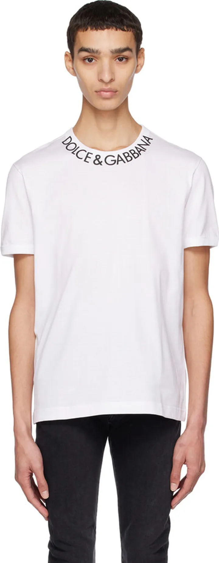 Dolce & Gabbana White Bonded T-Shirt
