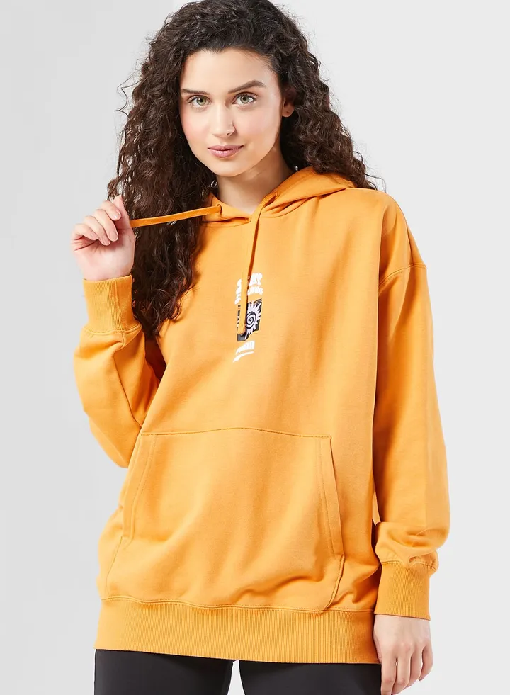 Downtown Oversized Graphic Hoodie