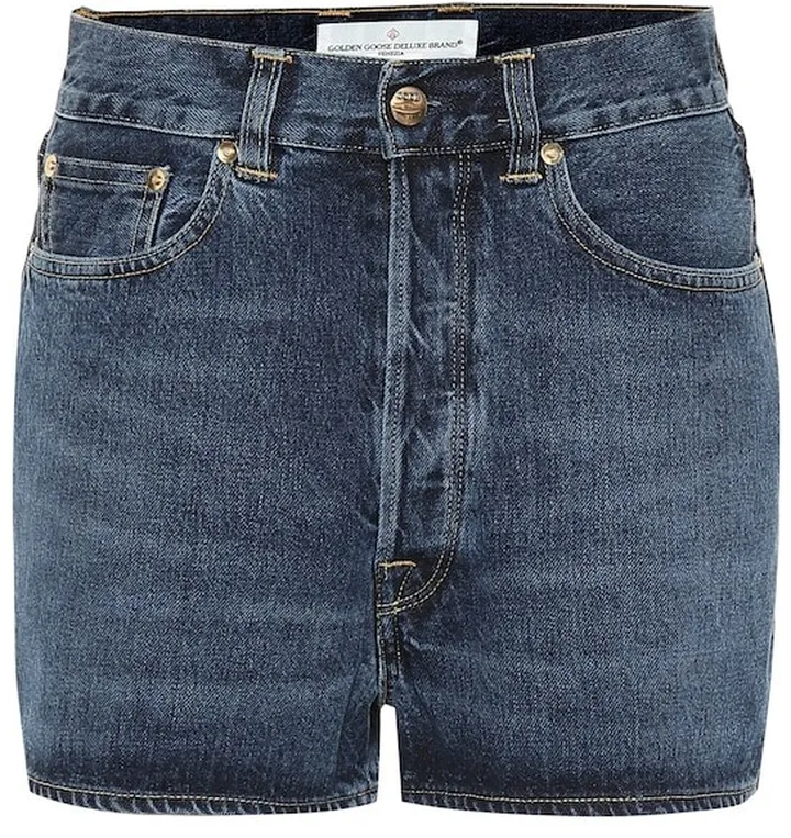 Judy high-rise denim shorts