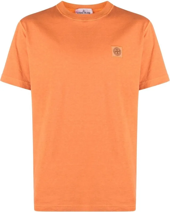 logo-patch cotton T-shirt