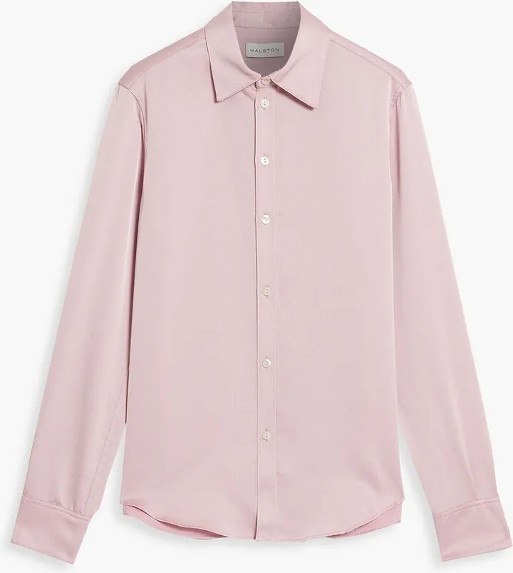 Satin-crepe shirt