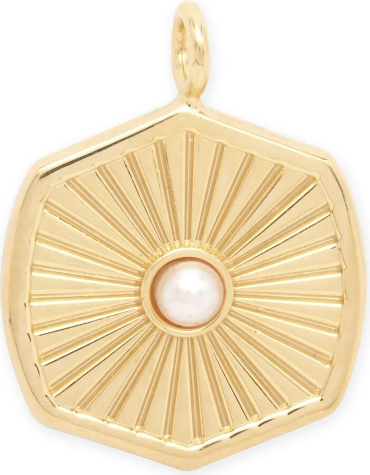brook & york 14K Gold-Plated Penelope Imitation Pearl Charm