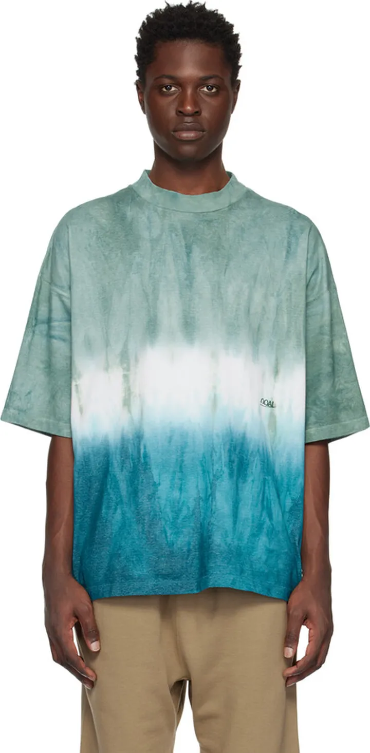Nanamica Green & Blue Tie-Dye T-Shirt