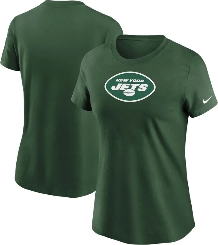 Women's Green New York Jets Logo Essential T-shirt