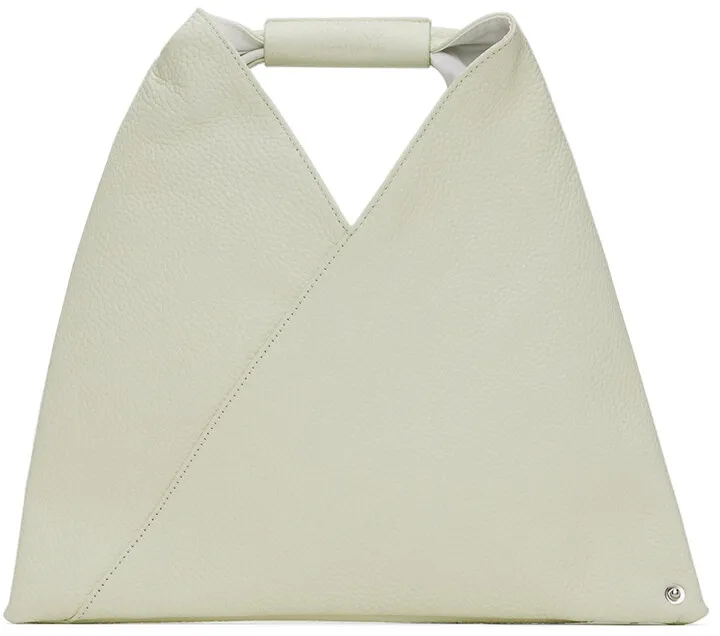 MM6 Maison Margiela White Mini Triangle Tote